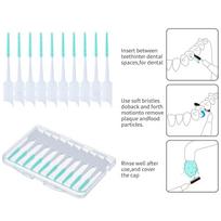 Soft Rubber Interdental Brush I Straight Interdental Brush Disposable 10 One Size