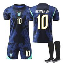 2627 Brazil Away No. 10 Neymar Jersey 11 Rafinha Children's Adult Football Suit 16