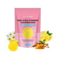 Jaysuing Kojic Acid Turmeric Pads - Gentle Facial Cleansing, Pore Refining, Moisturizing Brightening Kojic Acid Pads 1 pack