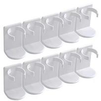 2Pcs Wall Mounted Plastic Spice Clips Space Saving Cosmetics Bottles Clips  Cabinet Door 2Pcs