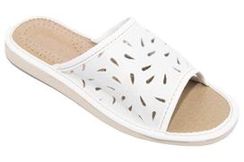 White women's slippers, comfortable house slippers, women's flip-flops 41
