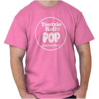 Vintage Retro Tootsie Roll Pop Strawberry Womens or Mens Crewneck T Shirt Tee XXL