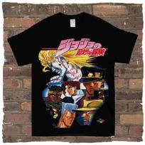 New Jo.Jo's Bi.zar.re Adventure Anime Graphic Bootleg T Shirt Unisex L