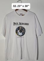 Paul Rogers 2007 Live in Glasgow Limited Edition DVD Release XL White T-Shirt Unisex T-Shirt XL