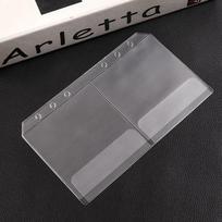 Sticker Storage Bag with Flap Notebook Binder Binder Zipper Folders Loose Leaf Bags Binder Pockets A5-2-Slot