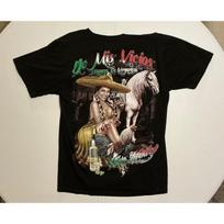 Mexican Baddie Sexy Girl Tequila T-Shirt Mis Vicios Black Rooster Horse Mens L Unisex T-Shirt XL