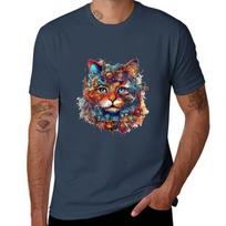 Steampunk Cat Tshirt Modern Print Casual Tshirt S