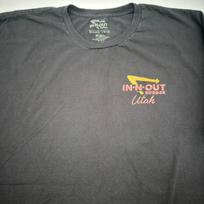In N Out Burger Mens Size XXL T-Shirt Utah Fast Food Black Unisex T-Shirt S