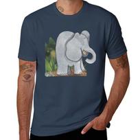 Mr Elephant in the Jungle TShirt Odor Resistant Short Sleeve Top S