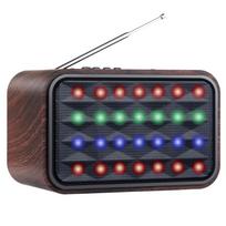 TOPROAD nešiojamasis Bluetooth garsiakalbis belaidis stulpelis LED lemputės stereo garsiakalbiai palaiko FM radiją Mic AUX garsiakalbis kompiuteriniam telefonui