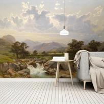 Europos Retro 3D Sieninė Tapetai Rankomis Dažytas Miško Gamta Peizažas Nuotrauka Tapetai Miegamojo Svetainės Sienų Popieriai Namų Dekoras 200 cm(W) x 140 cm(H)