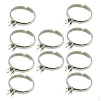 10Pcs Claw Ring Blank DIY Jewelry Making Finger Components Stone Holder 6mm