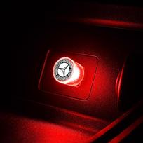 1Pcs USB Car LED Light Auto Interior Atmosphere Light Car Emblem Styling For Mercedes Benz Amg W203 W204 W205 W211 W463 W210 W212 W213 W218