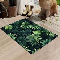 Tropical Rainforest Leaf Carpet Large Area Rug Living Room Carpet Soft Doormat Welcome Mat Study Room Carpet Home Decorat 50X80CM (1.6X2.6FT