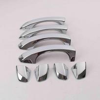 For Skoda Kodiaq 2017 2018      ABS Chrome Glossy Black Auto Door Handle Cover Trims Sticker Car Accessories