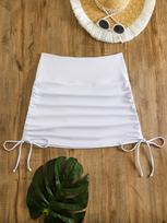 2026 Trendy Plus Size Solid Bikini with Beach Skirt - Perfect for Vacation 1XL