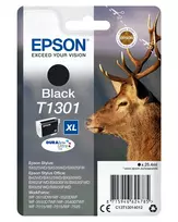 Epson Stag vienetinis juodas kasetė T1301 DURABrite Ultra rašalas, didelės talpos (XL), juoda, pigmentinis, 25,4 ml, 1 vnt.
