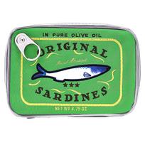 Cute Large Capacity Sardine Can Storage Bag, Interesting And Personalized Hand-held Cosmetic Bag One Size žalia