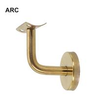 60x60mm Gold Stair Handrail Bracket Stainless Steel Wall Support Hand Rail Balustrade For Household Hotels Home Decoration