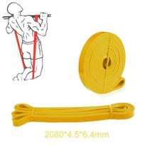 208cm Pull Up Exercise Fitness Band Yoga Fitness Workout Resistance Stretch yellow