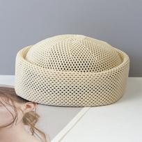 Summer Mesh Outdoor  Breathable Beret for Women  Taqiyah Kufi Hard Pink Berets Caps Elegant Sun Hat  sale One Size