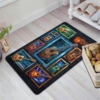 Guitar Collection Showcase Pattern Rug Floor Mat for Living Room or Bedroom Soft and Comfortable Carpet a Gift for Birthday and Holiday. 40x60cm( 15x23in )