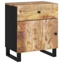 Nightstand 50x33x60 cm Solid Mango Wood & Engineered Wood
