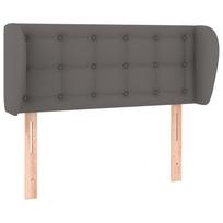 Headboard with Wings Gray 83x23x78 88 cm Faux Leather