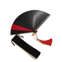 Small Antique Classical Portable Handmade Compact Kimono Fan Bamboo Fan Ornament Dance Fan 16cm