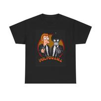 Pulp Fiction Futurama Funny T Shirt Bender Tv Series Unisex Heavy Cotton Tee XXL