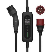 Platinet Ev Portable Car Charger Ev/Phev Ac Type 2 32A 22Kw Cee 5M Lcd Wifi Tuya Black [46233]
