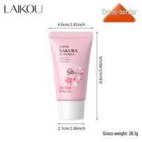LAIKOU Sakura Sunscreen 30g - Hydrating & Moisturizing Isolation Cream white