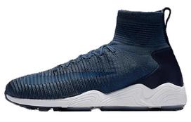 Nike Zoom Mercurial Flyknit Fabric Slip Resistant Abrasion Resistant High top Casual Shoes Unisex Blue 844626-400 46