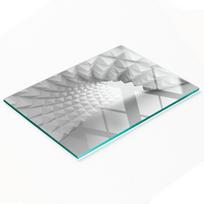 Ozdobna Deska Szklana Do Krojenia I Serwowania Tunel Abstrakcyjny 80X52 Cm