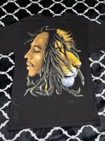 Bob Marley Zion Rootswear Mens T-Shirt Size Medium Black Legend Reggae Music Unisex T-Shirt XXL