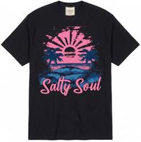 Salty Soul Summer Unisex T Shirt Summer Vacation Tee Tshirt Retro Vintage Beach Unisex T-Shirt XL