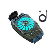 Air Cooling Mobile Phone Cooler With Blue Light Nine Fan Radiator  E-sports Live Streaming