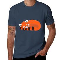 Sleeping red panda baby and kids clothes and more TShirt Large Size Casual Tee Shirt S