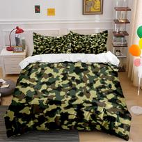 Camouflage Pattern Bedding Set Bedding set (1 duvet cover, 2 pillowcases, duvet not included) 135x200cm
