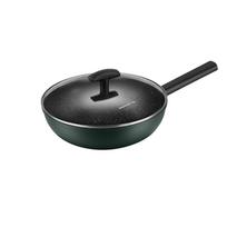 BBQ keptuvė Patvari nelipni omleto blynų keptuvė tinka virtuvės patiekalams Omleto indukcinės viryklės keptuvės rankena 28cm gray