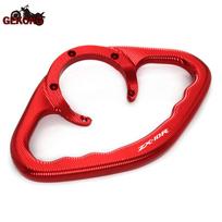 Skirta KAWASAKI NINJA ZX-10R ZX10R ZX 10R 2004- CNC motociklo keleivio rankenos Rankenos bako griebtuvo rankenos raudona