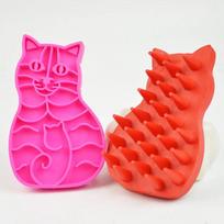 Dog Brush Shedding Short Hair Cat Massage Fur Grooming Massaging Brush Bathing Pets Washing Comb Cleaning Pet Grooming Tool pink