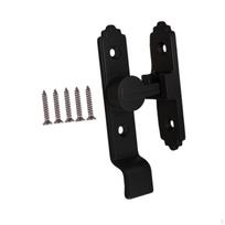 Barn Door Lock Latch Sliding 90° Installation Zinc Alloy Flip Gate Wardrobe black