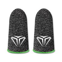 10 Pieces Mobile Phone Gaming Fingertip Sleeves Sensitive Sweatproof Anti-slip Gloves Anti-fingerprint Ultrathin Fiber Covers green type 1