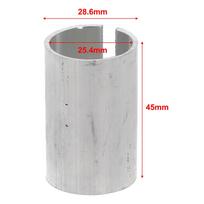 1 1/8\  To 1\  Stem Shim Adaptor Aluminum Bicycle Cycling 45mm