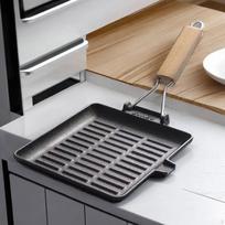 Ketaus grotelės su dizainu lauko gaminimui 20cmx20cmx19cm