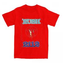 Never Walk Alone Rush 2112 Band T-Shirt Couple Rock Music Y2K Retro Pure Cotton T-Shirts Summer Tees Wholesale Oversize Clothing S