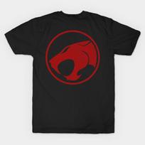 Men Black Print T-shirt Thunder Roar No-Cut Transfer Paper Print Cotton Tshirt L