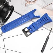 Rubber Watch Band For Suunto Ambit 3 Peak Ambit 2 2R Men's Silicone Waterproof Strap Bracelet Replacement Watch Accessories 24mm mėlyna