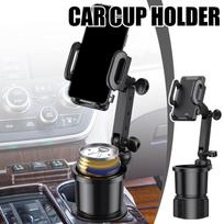2 In 1 Car Phone Holder Cup Holder Adapter 360 Degree Adjustable Car Cup For Bottle Beverage Auto Interior Accessory